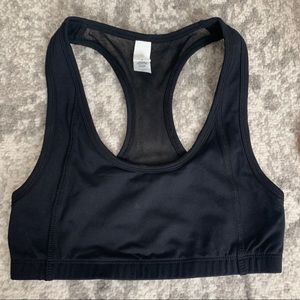 Black ALO Yoga sports bra with mesh back- s/m